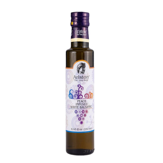 Ariston Peach Infused White Balsamic Vinegar 8.45 fl oz (250 ml)