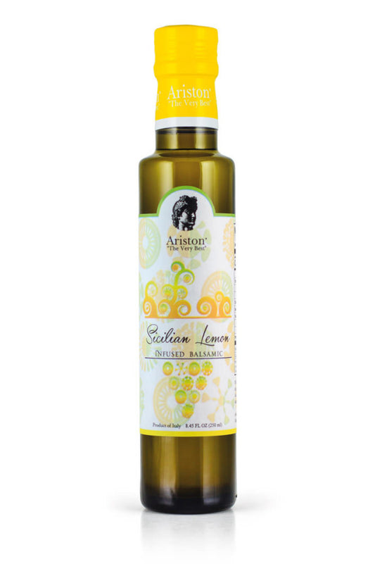 Ariston Sicilian Lemon Infused White Balsamic Vinegar 8.45 fl oz (250 ml)