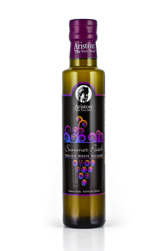 Ariston Summer Peach Infused White Balsamic Vinegar 8.45 fl oz (250 ml)